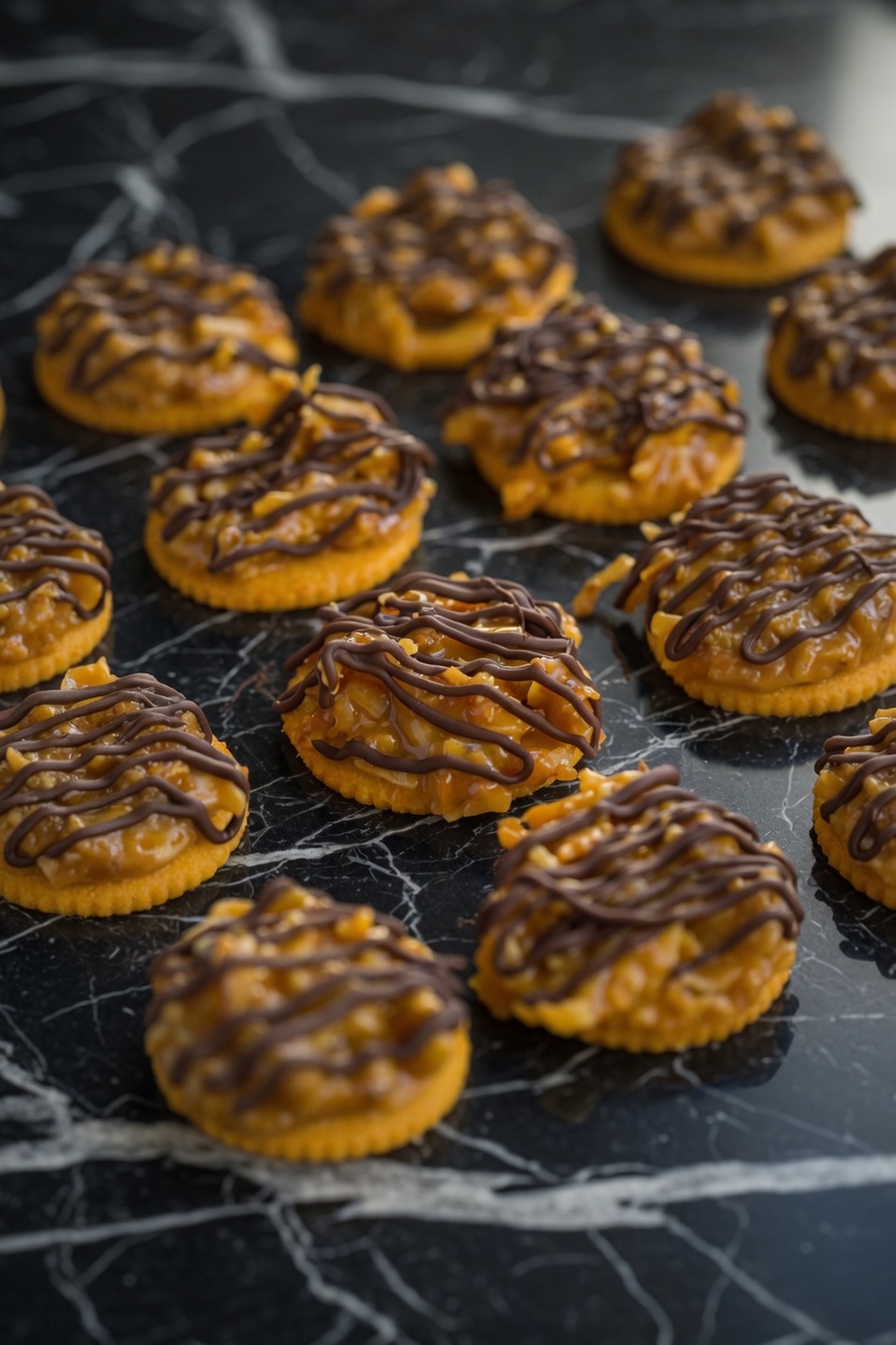 NO-BAKE COPYCAT SAMOA GIRL SCOUT COOKIES