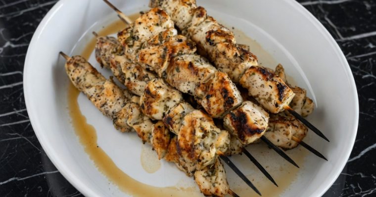 Greek Chicken Skewers