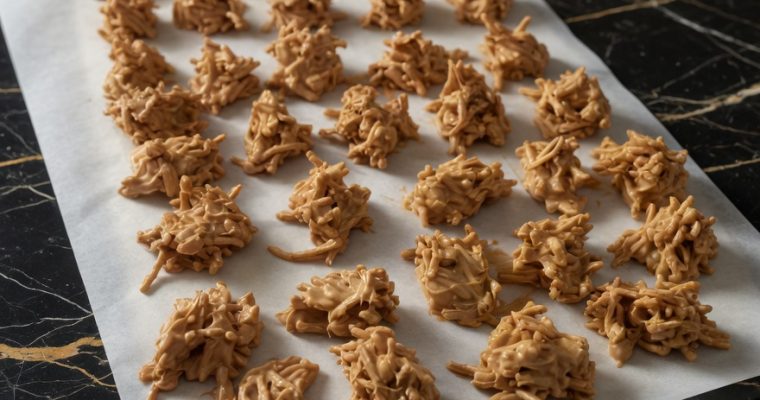 NO BAKE PEANUT BUTTER HAYSTACKS