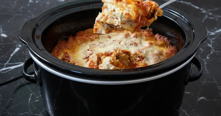 No-Boil Slow Cooker Lasagna