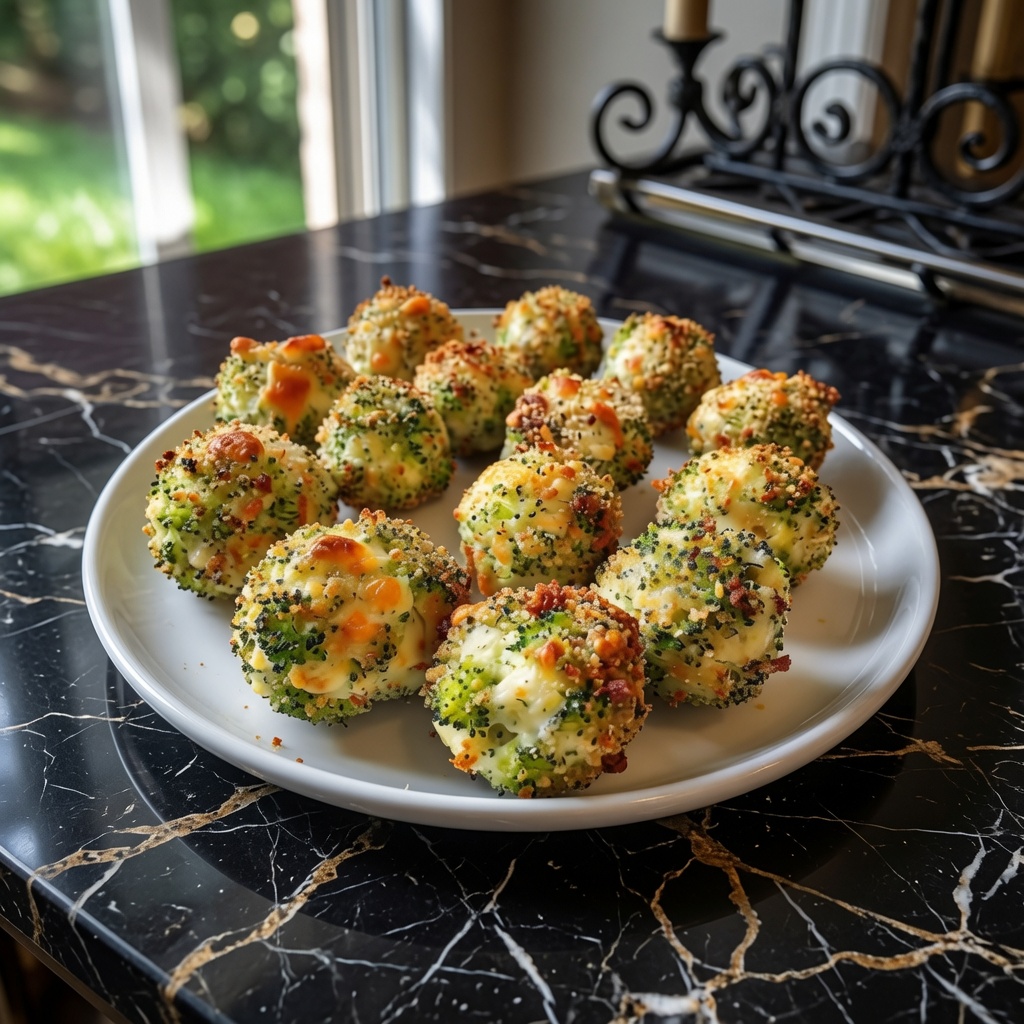 Baked Broccoli Cheese Balls