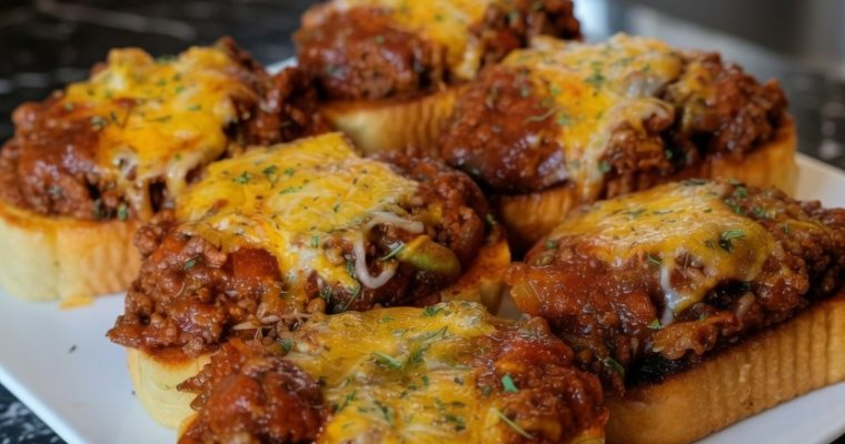 GARLIC TOAST SLOPPY JOES