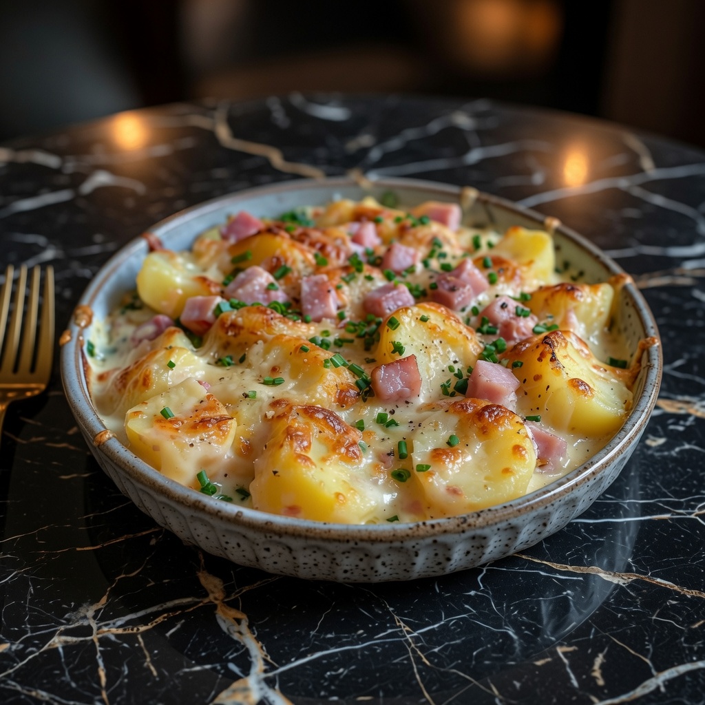 Ham and Potato Au Gratin