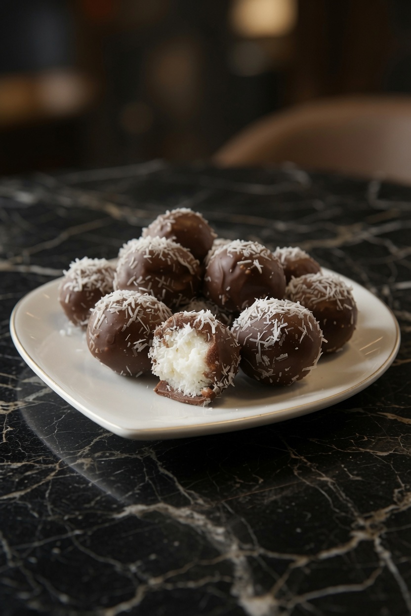 No Bake Coconut Cream Balls