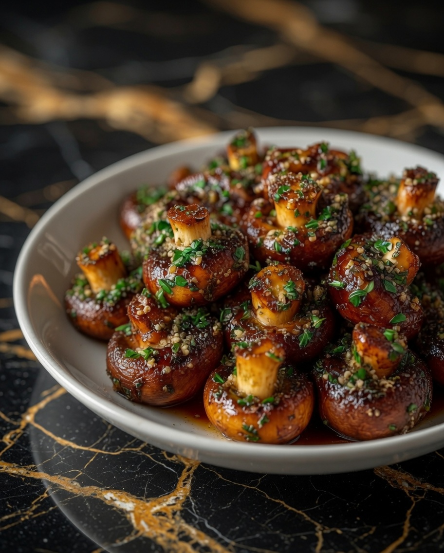 Roasted Garlic Mushrooms