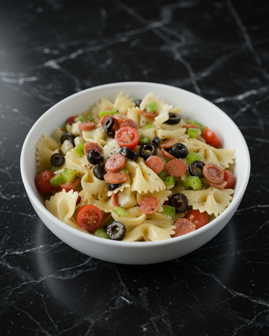 Pepperoni Pizza Pasta Salad