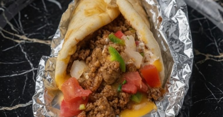 HAMBURGER PEPPERS AND ONION GYROS