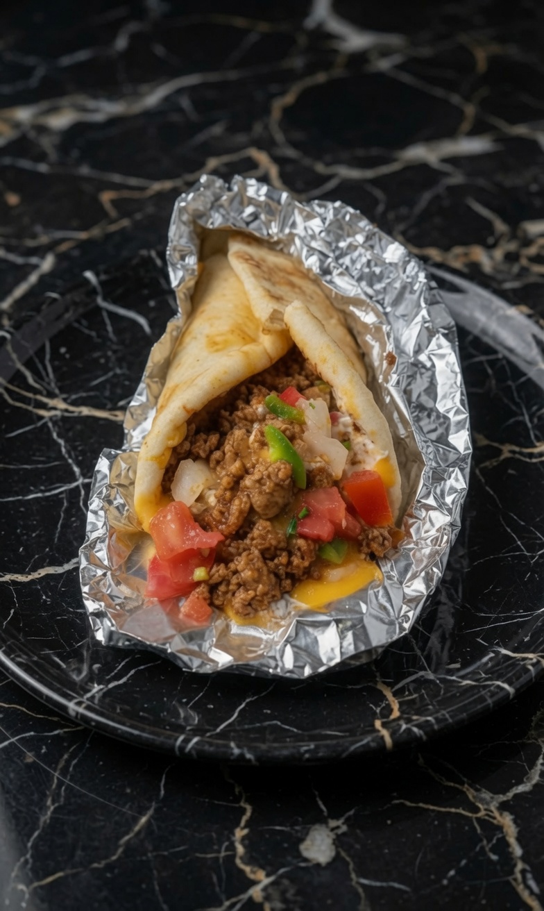 HAMBURGER PEPPERS AND ONION GYROS
