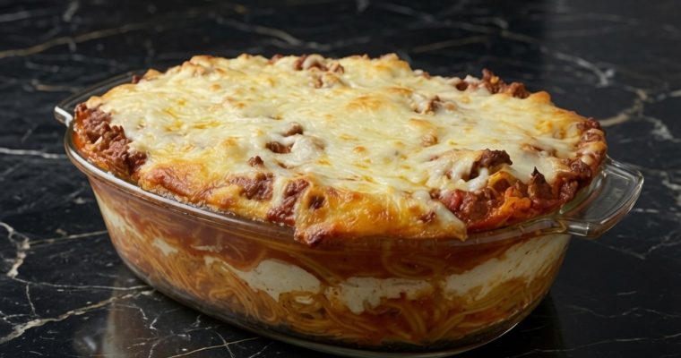 MILLION DOLLAR SPAGHETTI CASSEROLE
