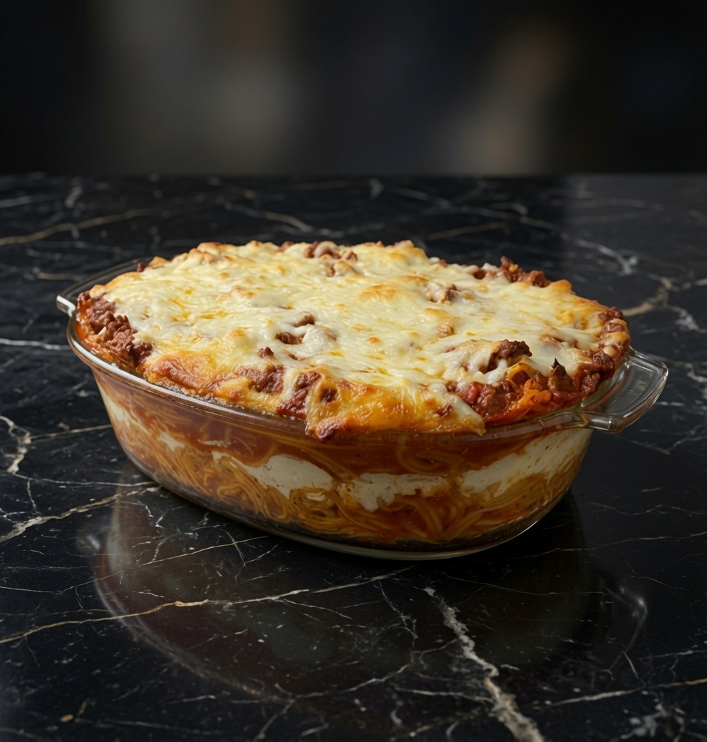 MILLION DOLLAR SPAGHETTI CASSEROLE