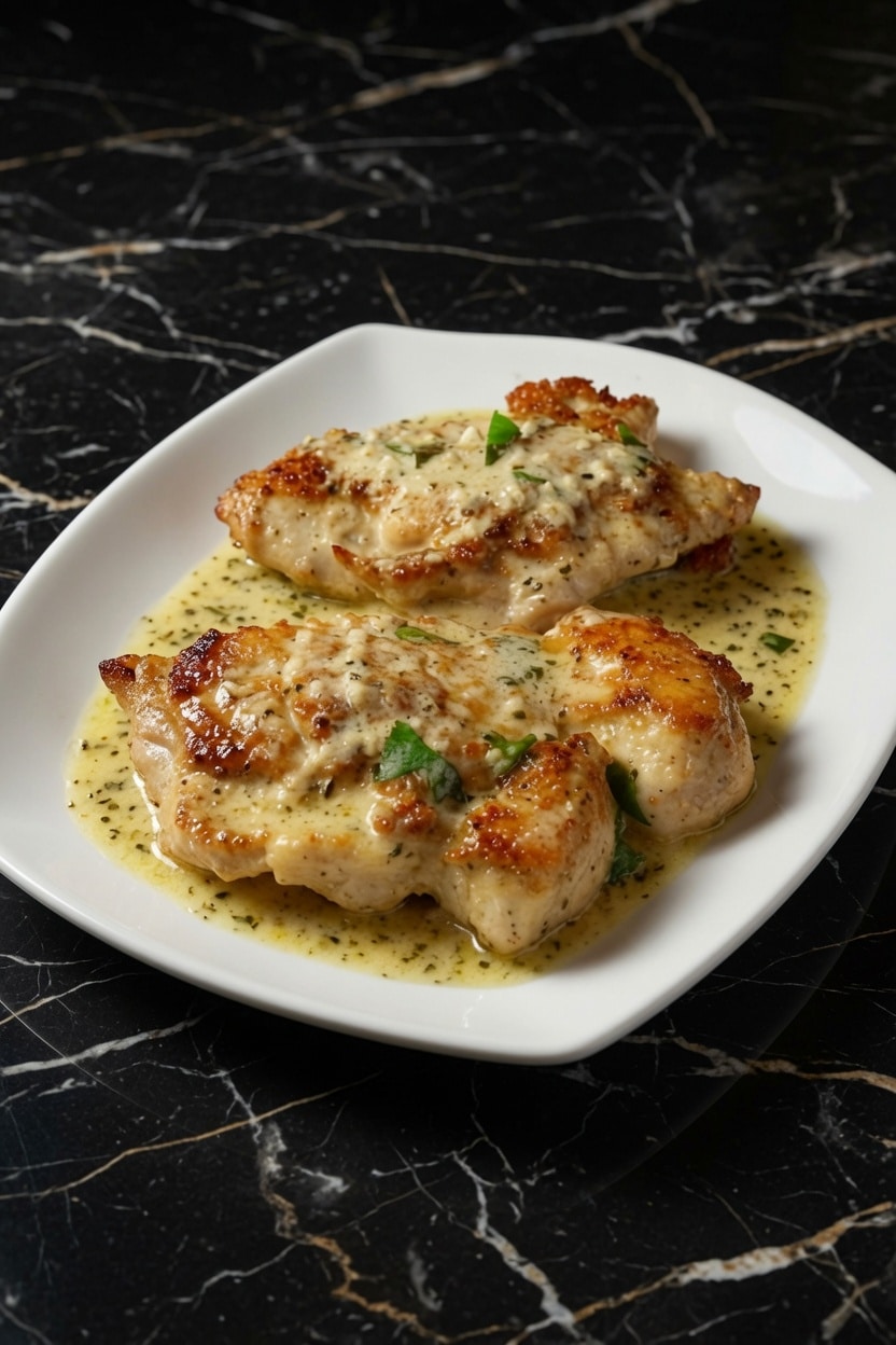 CREAMY GARLIC BUTTER PARMESAN CHICKEN