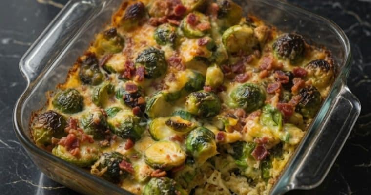 Bacon Brussels Sprouts Gratin