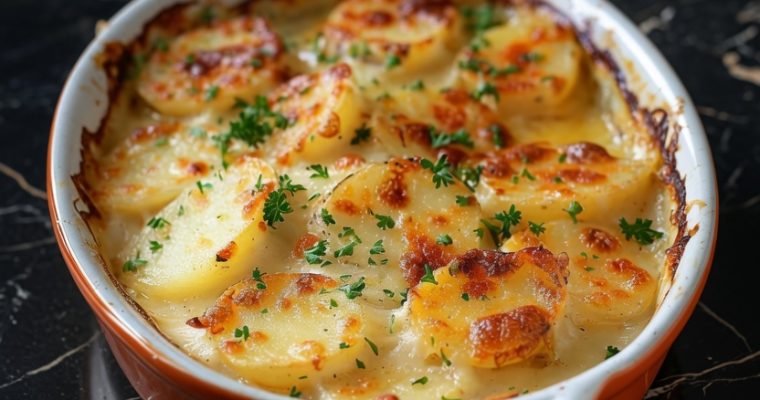 Copycat Ruth’s Chris Potatoes au Gratin