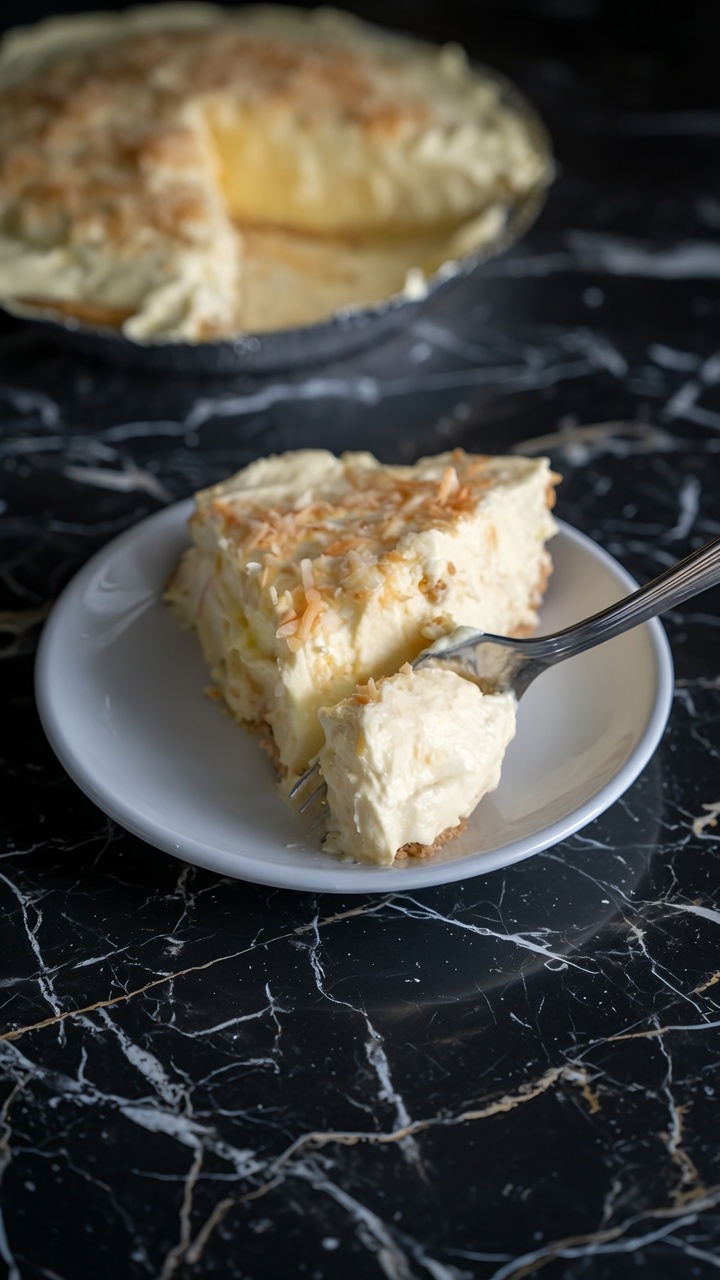 No-Cook Coconut Pie
