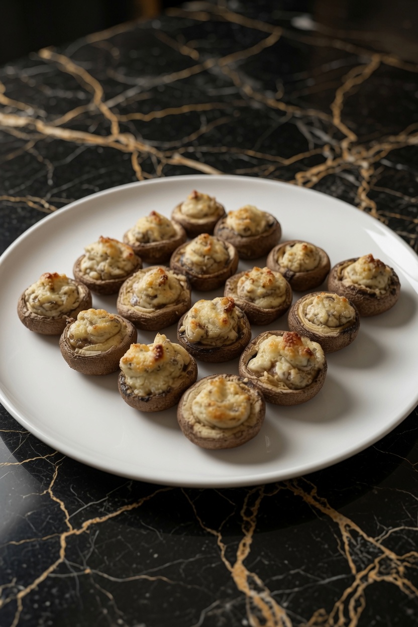 Cream Cheese Stuffed Mushrooms