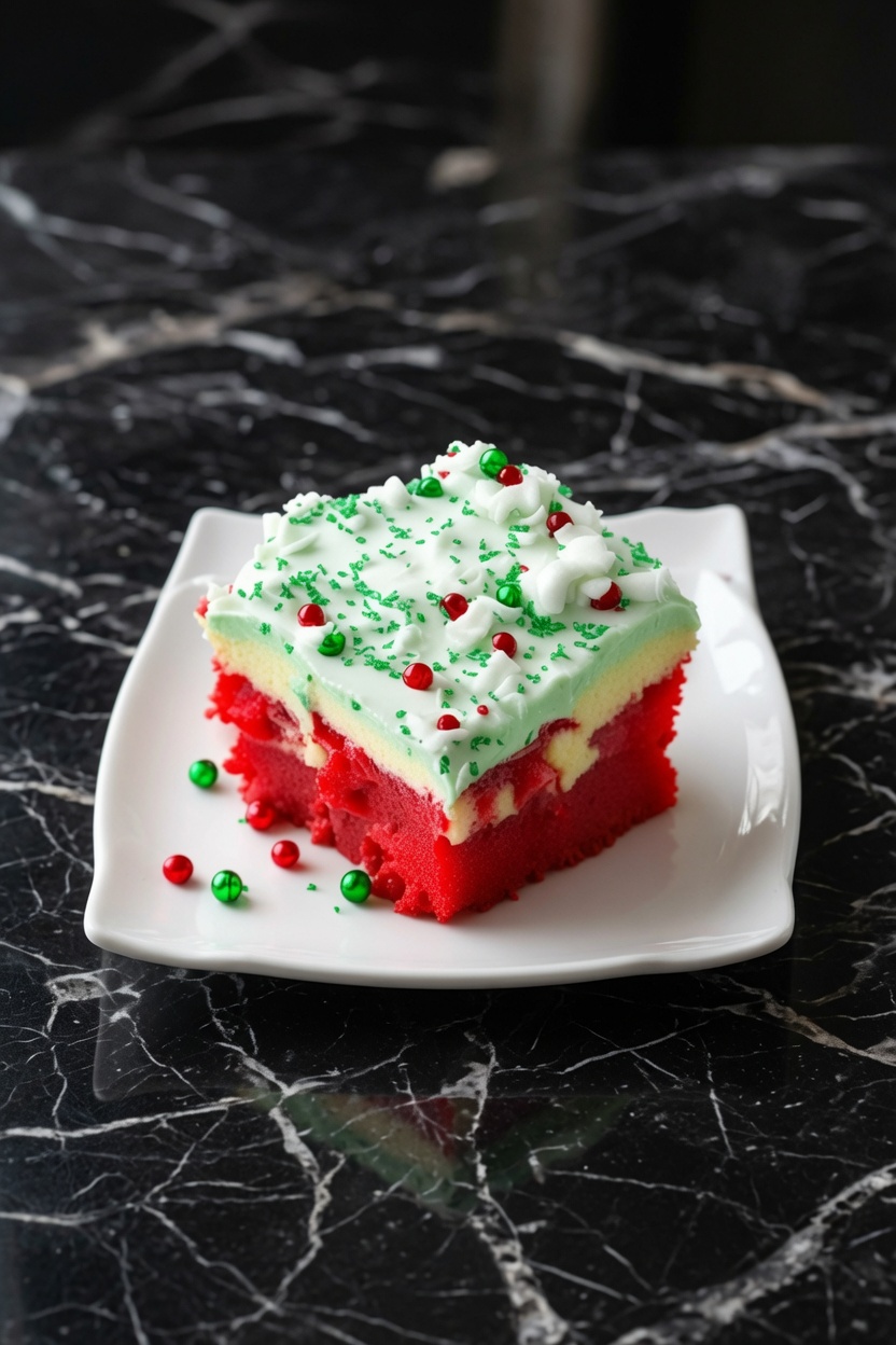 CHRISTMAS POKE CAKE