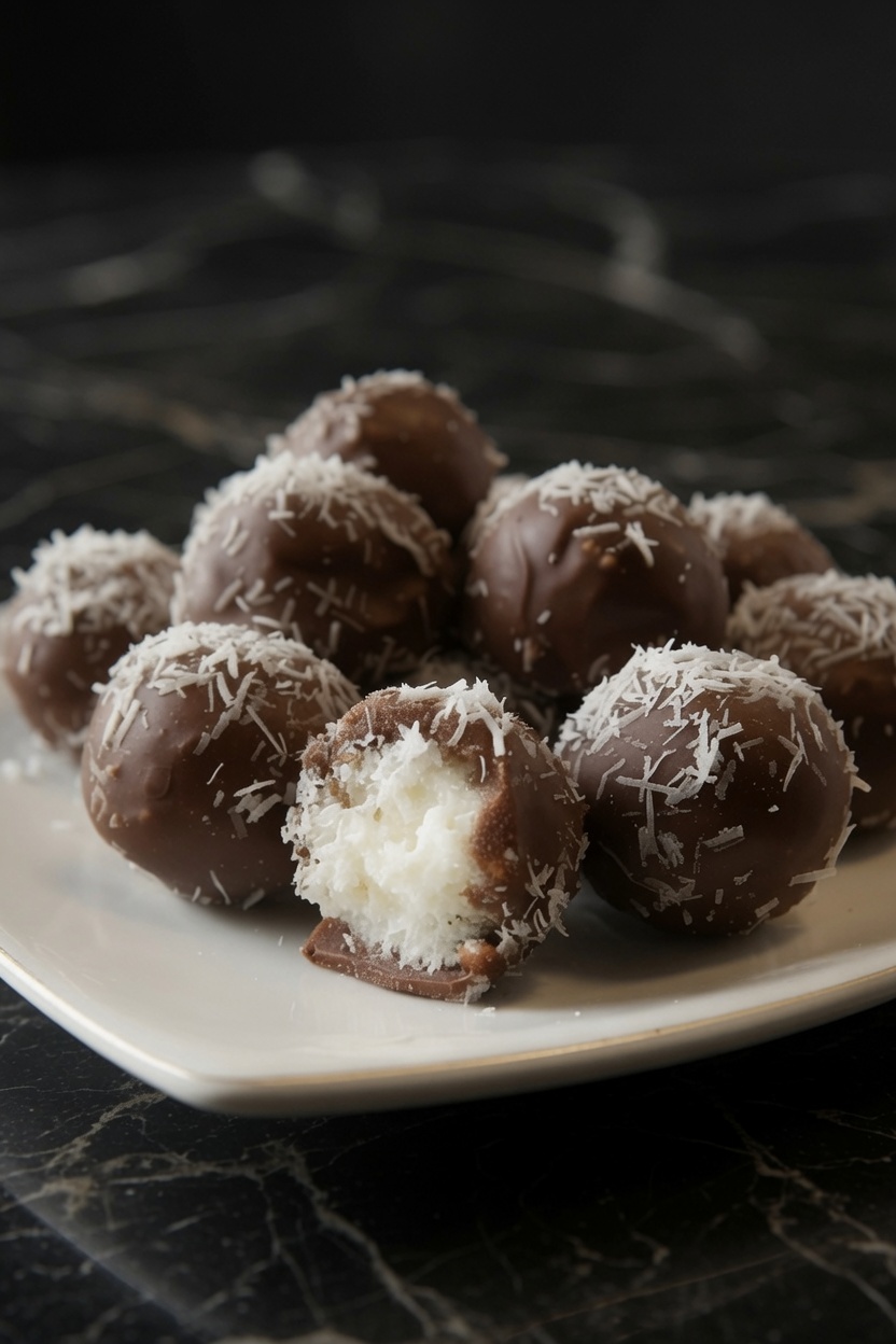 No Bake Coconut Cream Balls