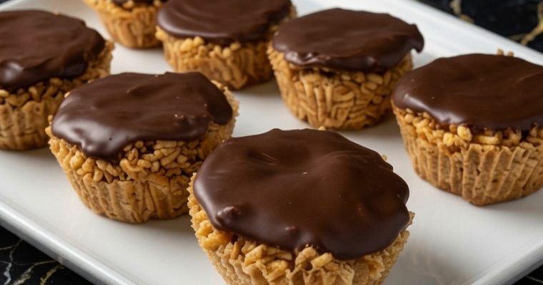 Peanut Butter Balls with Chocolate Rice Krispies