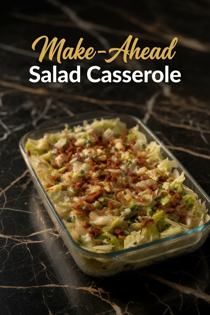 Make-Ahead Salad Casserole