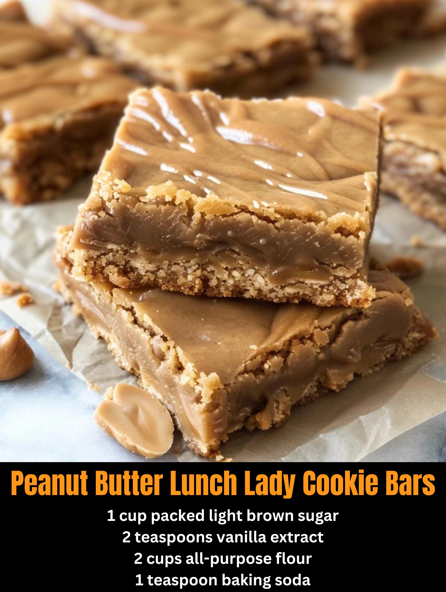 Peanut Butter Lunch Lady Cookie Bars