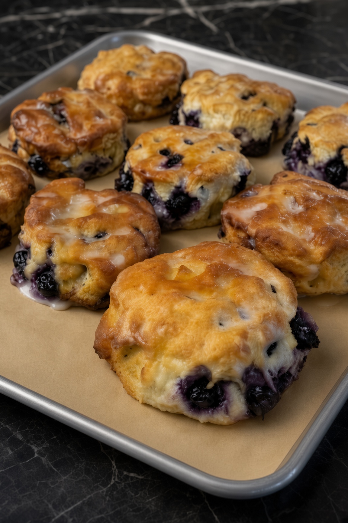 SWEET BLUEBERRY BISCUITS