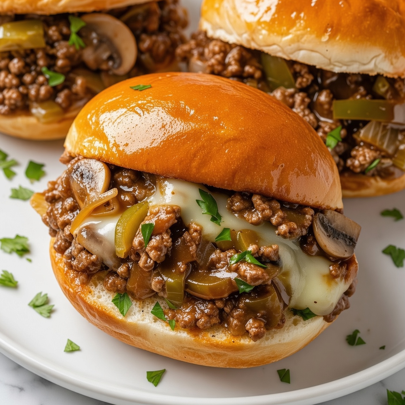 Philly Cheese Steak Sloppy Joes