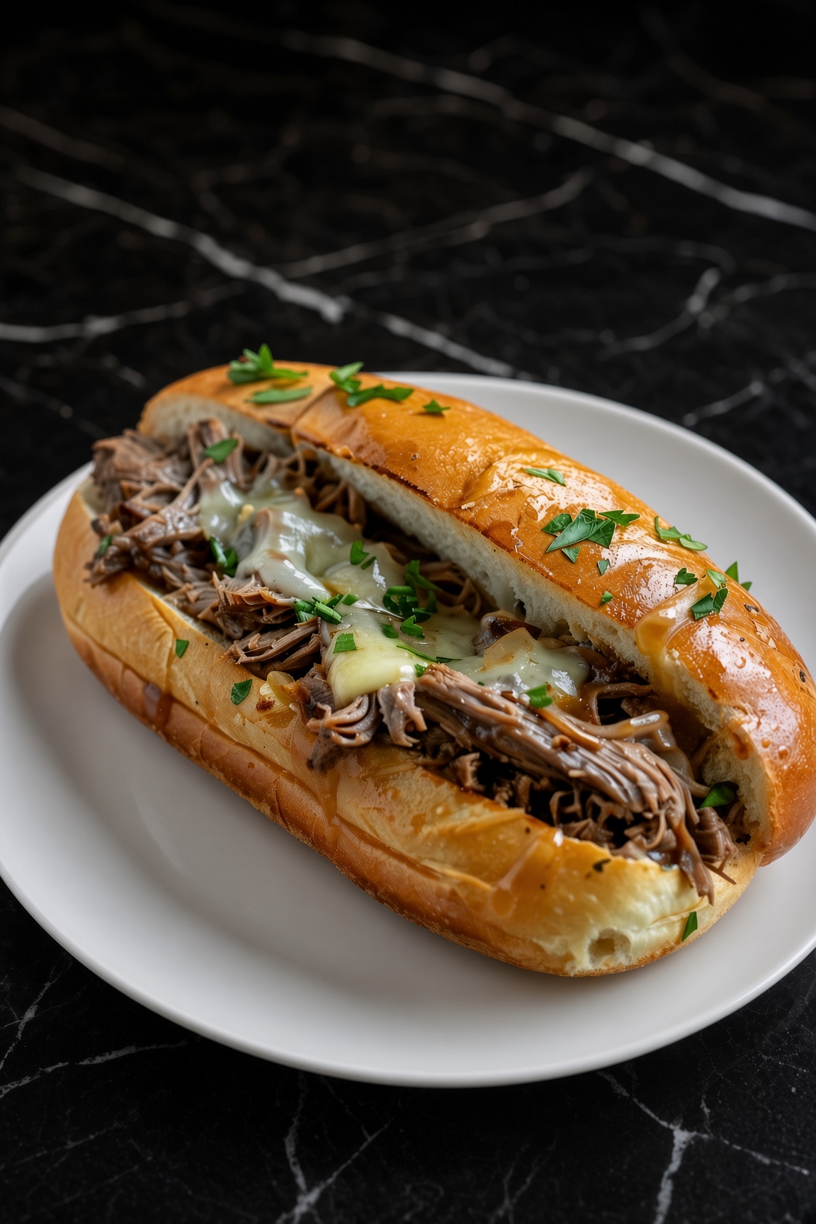 Slow Cooker French Dip Sandwiches