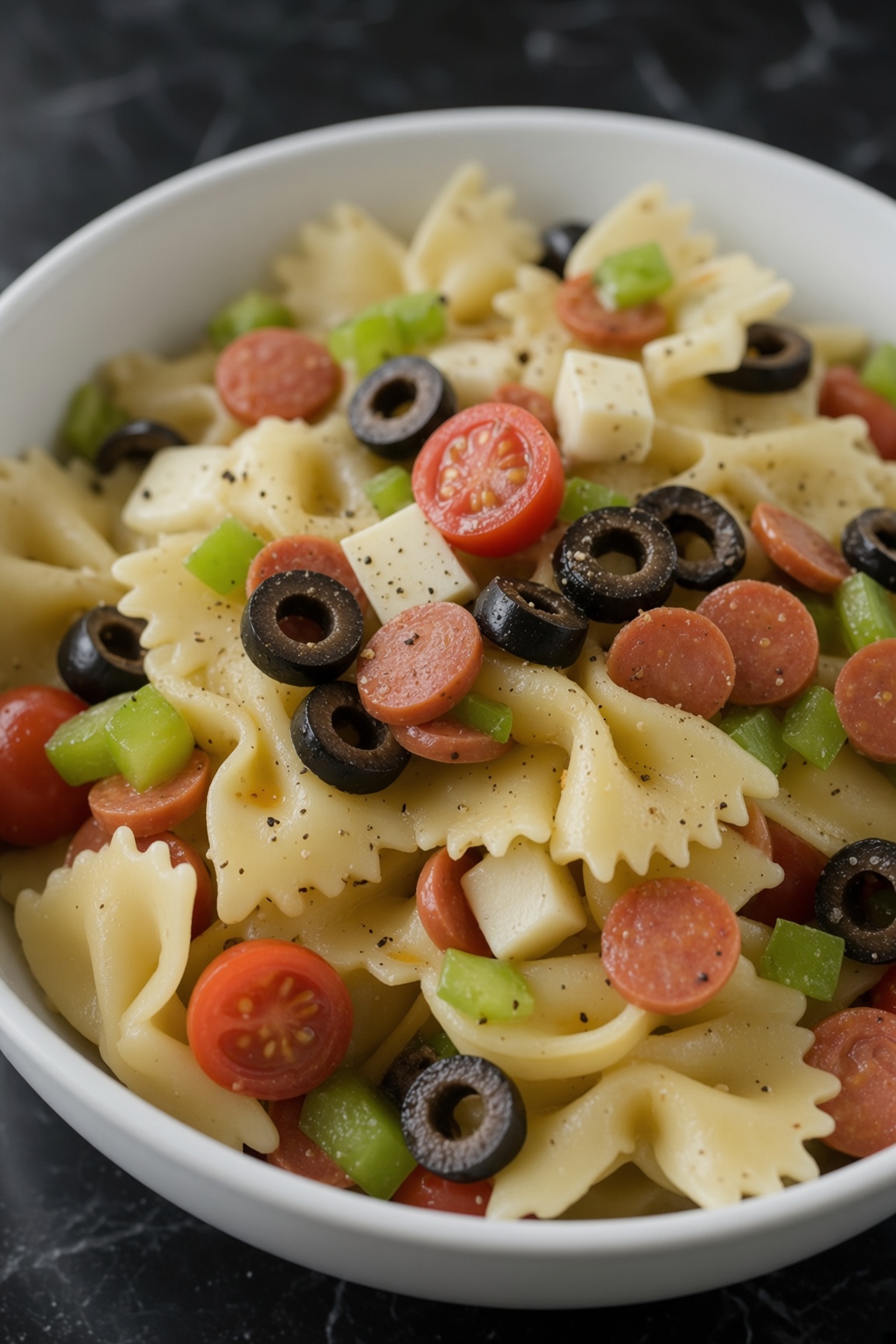 Pepperoni Pizza Pasta Salad