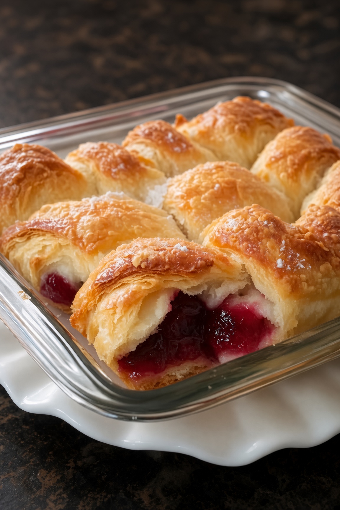 CHERRY FILLED CRESCENT ROLLS