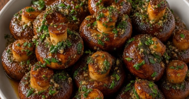 Roasted Garlic Mushrooms
