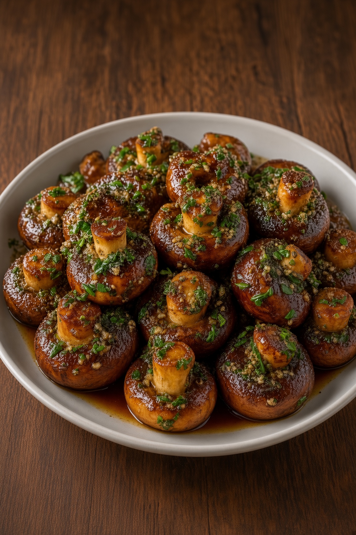 Roasted Garlic Mushrooms