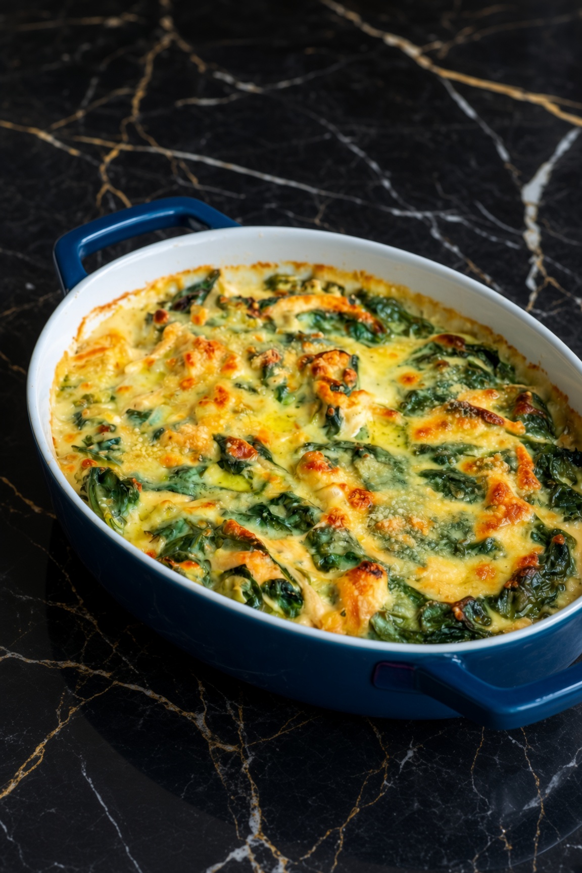 Creamy Chicken Florentine Artichoke Casserole