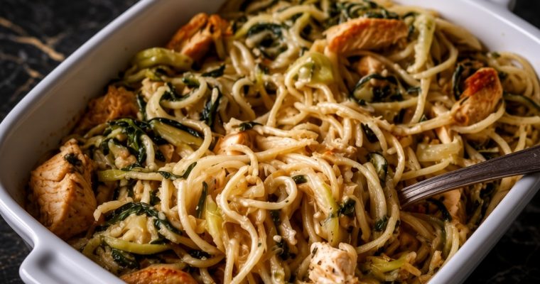 Monterey Chicken Spaghetti Bake