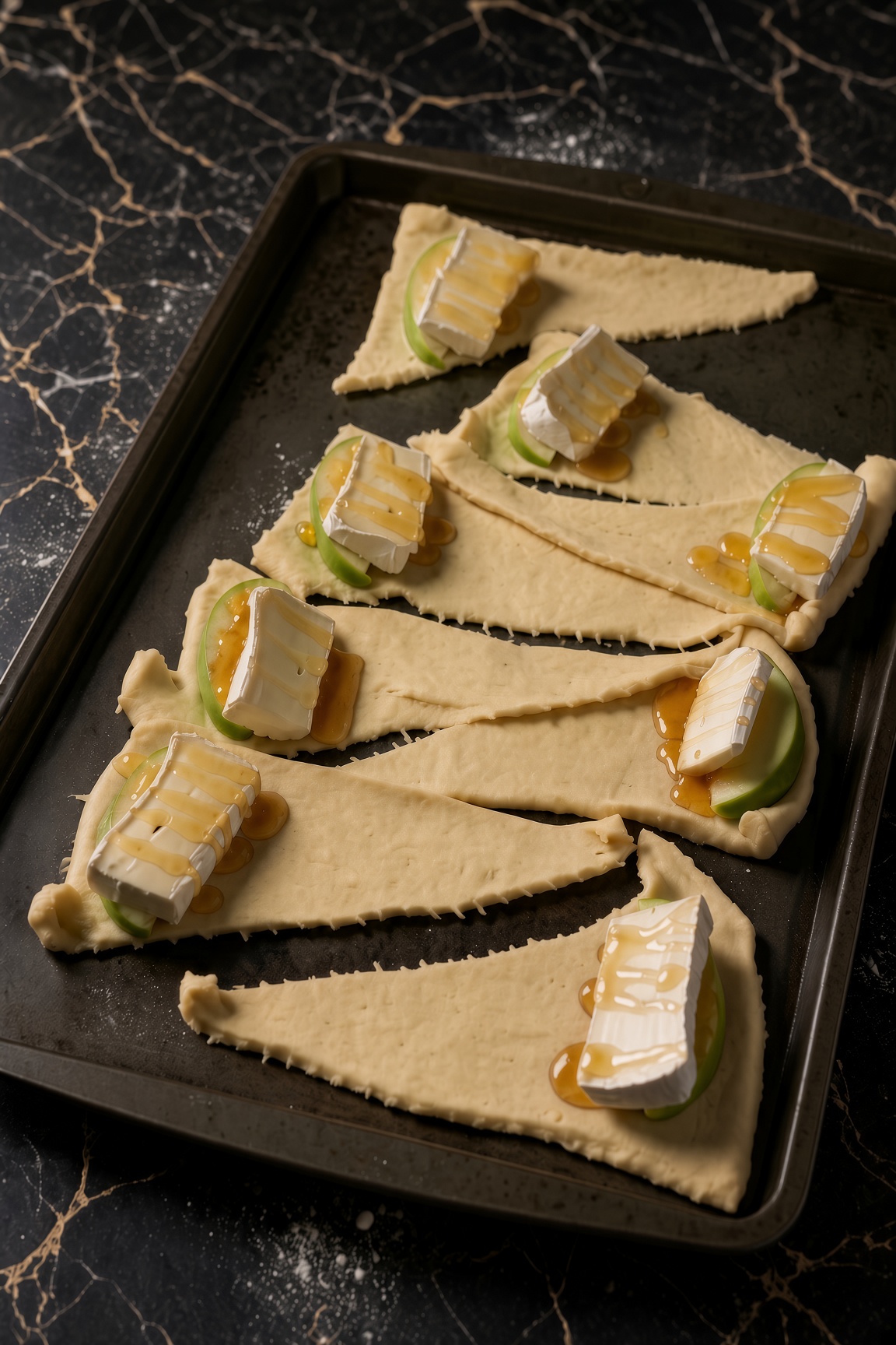 Apple and Brie Cheese Rolls
