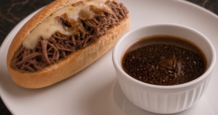 Slow Cooker French Dip Sandwiches