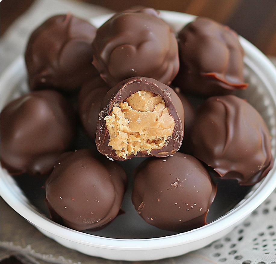 RICE KRISPIES Chocolate Peanut Butter Balls