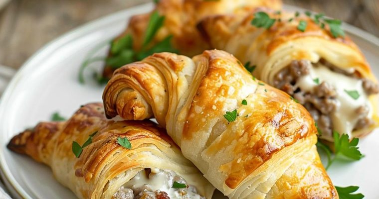 Sausage and Cream Cheese Crescents