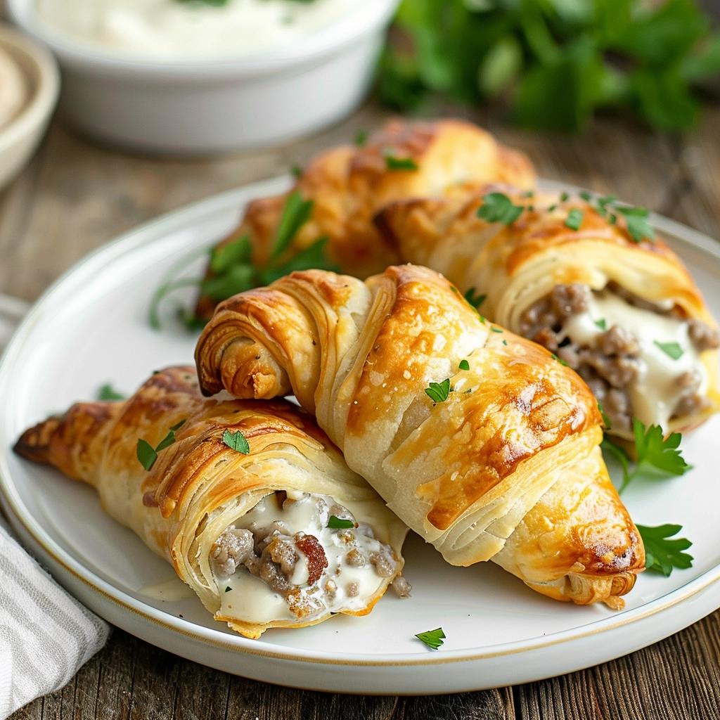 SAUSAGE CREAM CHEESE CRESCENTS