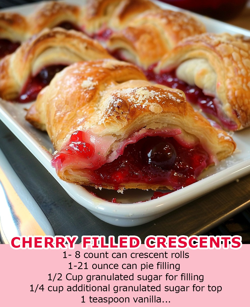 CHERRY FILLED CRESCENT ROLLS