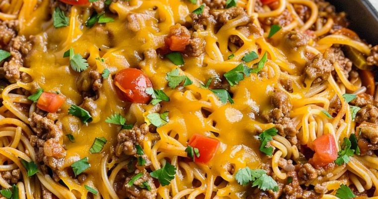 Taco Spaghetti Bake