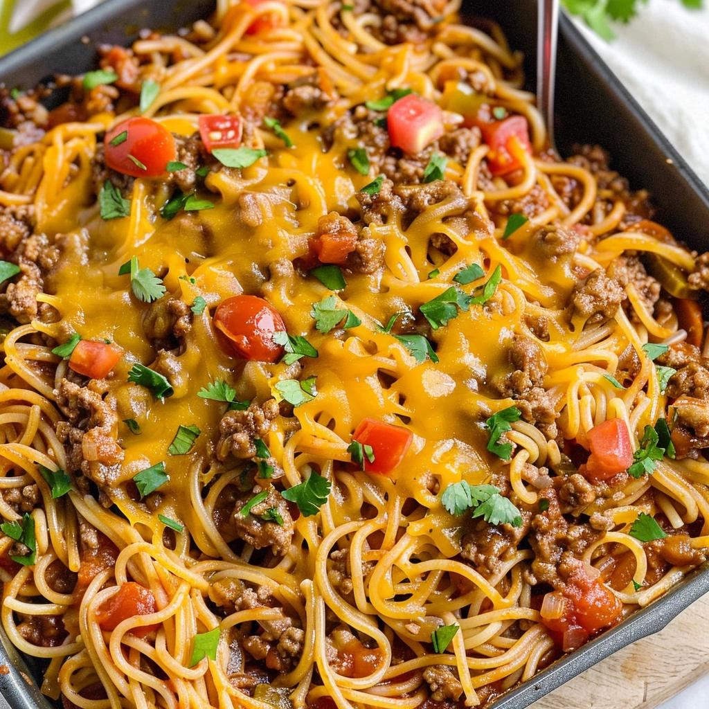 Taco Spaghetti Bake