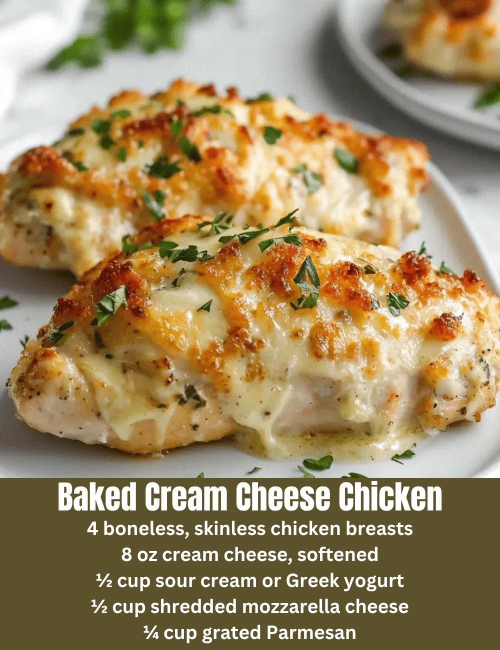 Baked Cream Cheese Chicken