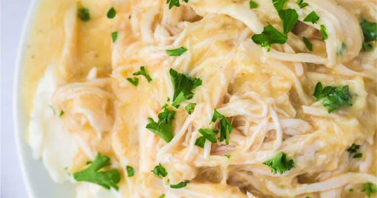 CROCKPOT CHICKEN AND GRAVY