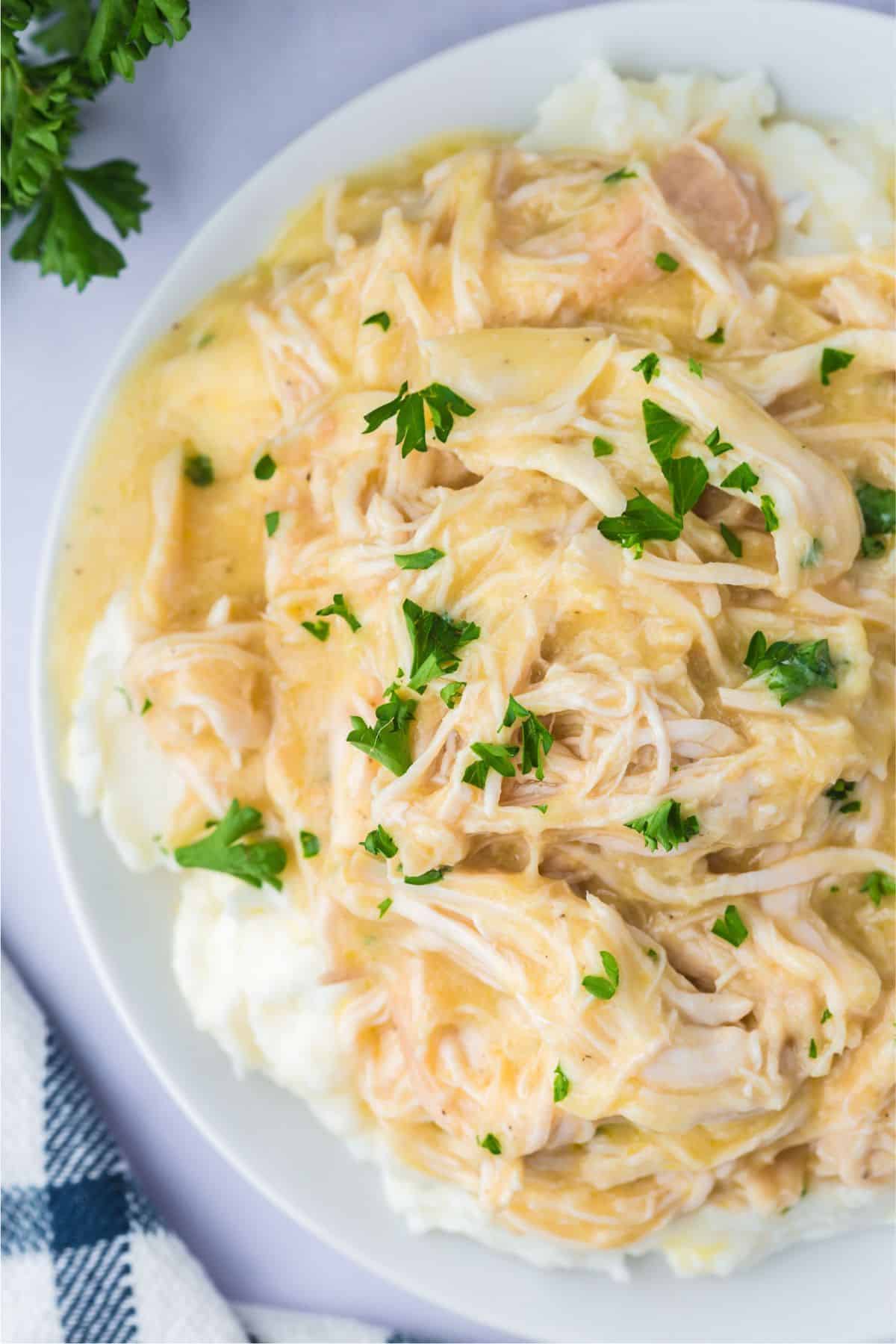 CROCKPOT CHICKEN AND GRAVY