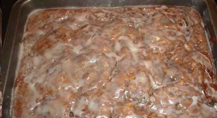 APPLE FRITTER CAKE