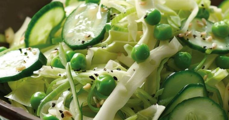 Cabbage, Cucumber, & Pea Salad