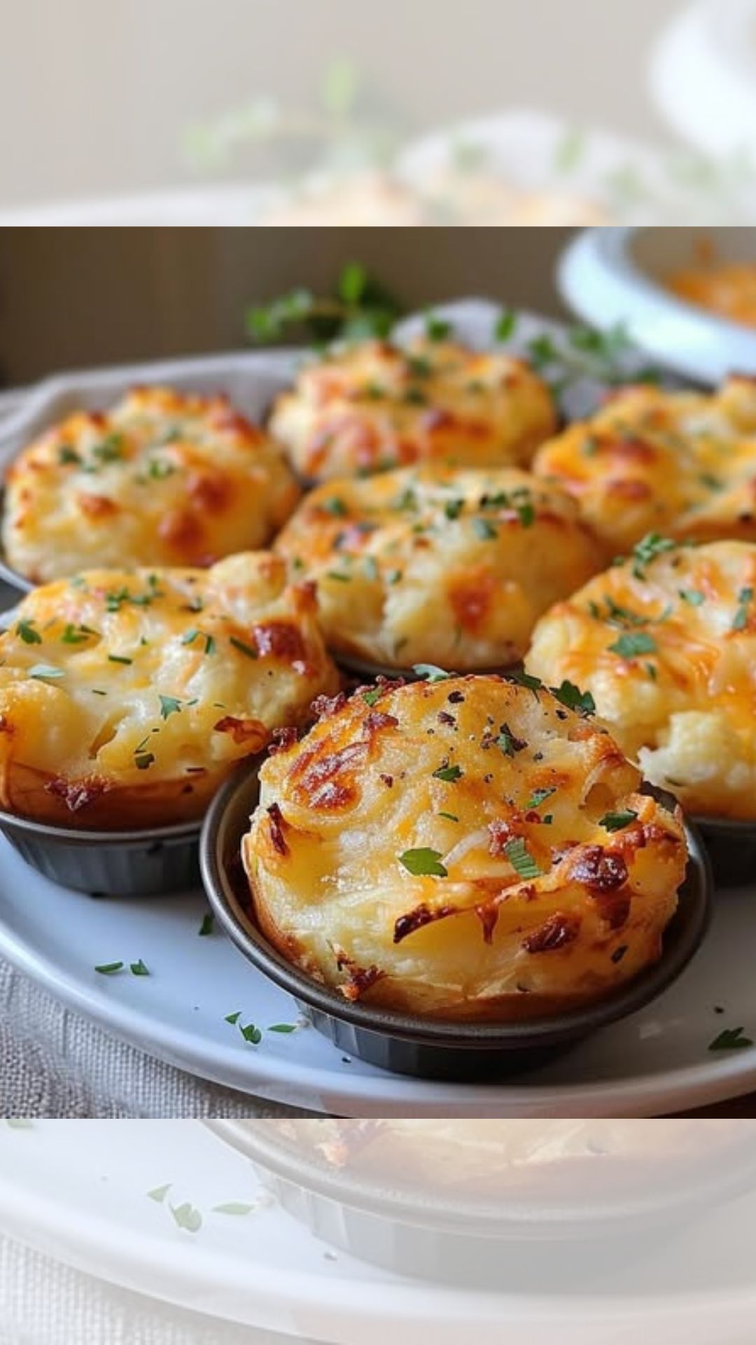 Cheesy Mashed Potato Puffs