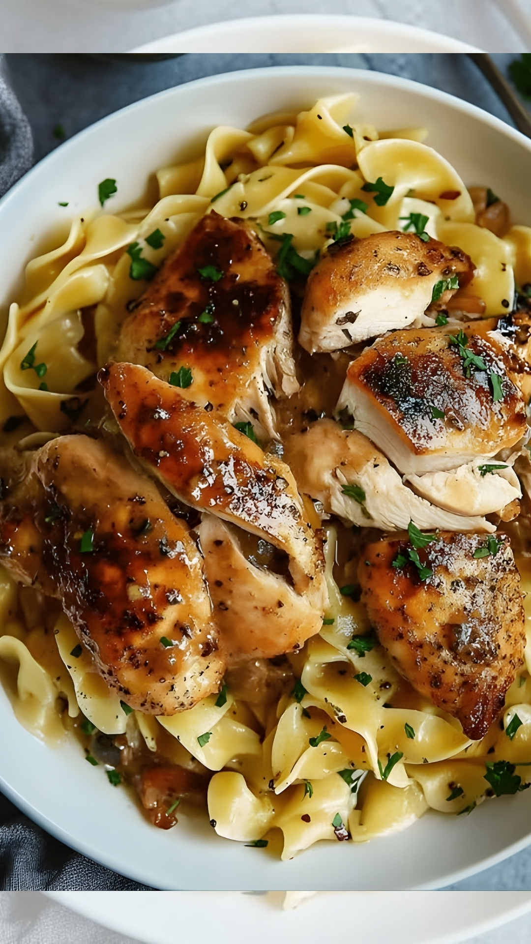 Chicken with Buttered Noodles