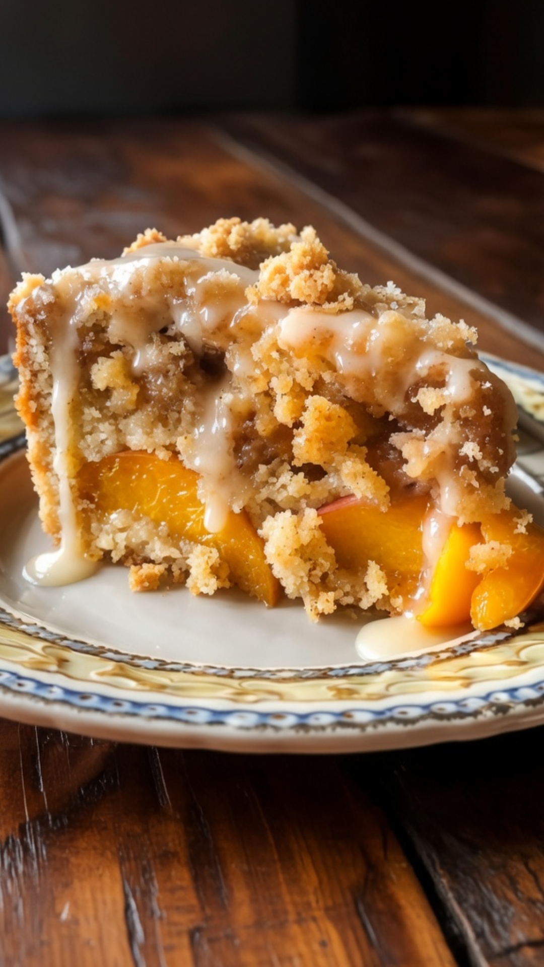 Southern Peach Crumb Cake