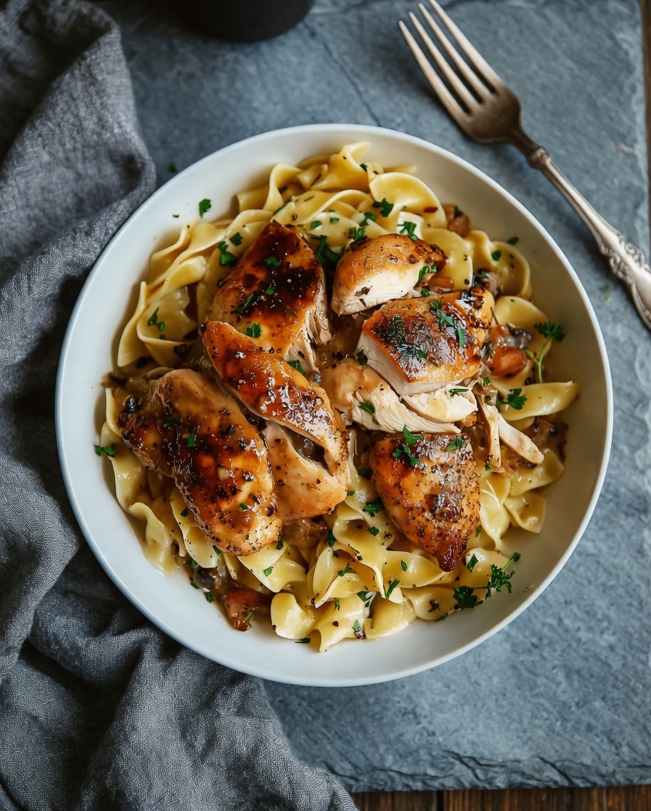 Chicken with Buttered Noodles